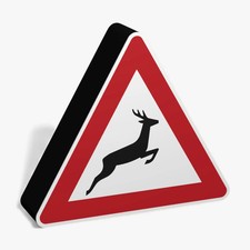 Wildwechsel Verkehrsschild