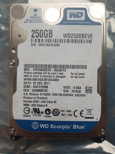 Western digital 250gb - digital,
