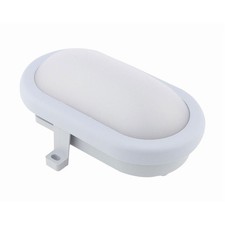 Unitec LED Ovalleuchte Außenlampe Amatur Grau IP54 10W 1000lm Neutralweiß 4000K