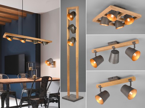 Industrial lampen holz - industrial,