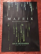 Matrix Resurrections Kinoplakat Poster A1, Keanu Reeves, Teaser