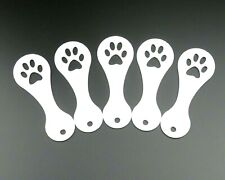 5x Einkaufswagenchip Pfote SOFORT abziehbar Einkaufswagenlöser Schlüsselanhänger