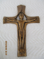 Großes Bronzekreuz Relief