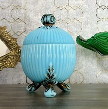 Antik jugendstil glasdose - jugendstil,