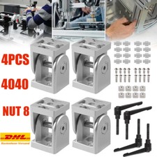 4x Gelenkverbinder Winkelgelenk mit Klemmhebel Nut 8 Für 4040 Aluprofil DE