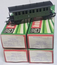 4 Stk. Personenwagen der Königlich Preußische Eisenbahnverwaltung, 2. Klasse