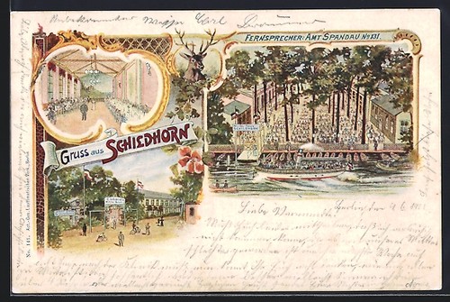 Lithographie berlin grunewald - lithographie, berlin-grunewald