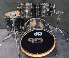 DW Drumset Collectors Black Velvet Maple Schlagzeug USA Finish Ply Shellset