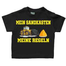 Kinder T-Shirt Mein Sandkasten Größe 86 - 140 Mädchen Jungen kind bagger traktor