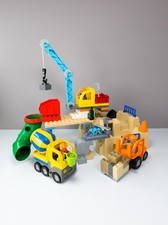 LEGO® DUPLO® Baustelle mit Kran, Stapler & Betonmischer nerdycustom MOC Edition