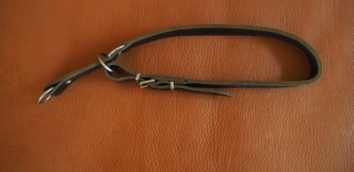 Zugstopp lederhalsband hunde - zugstopp,