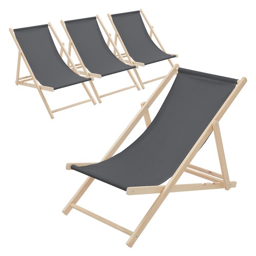 4er set liegestuhl - set,