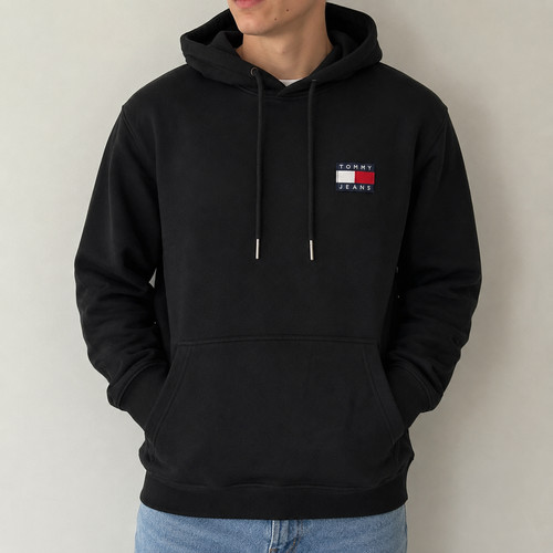 Tommy jeans hoodie schwarz - hoodie,