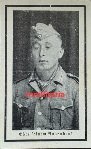 Sterbebild wwii obergefreiter - sterbebild,