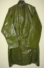 Natur Glanz Vintage Italienischer PVC Regenmantel Regenjacke Regen Jacke 50-52/L