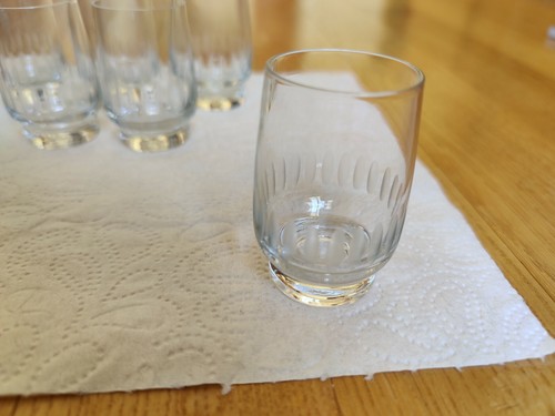 Ddr schnapsgläser glas mit - ddr, 6x