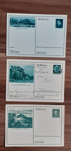 Versch postkarten - 3, versch.
