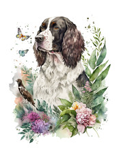 English springer spaniel auto - english,