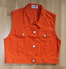 Jacke bauchfrei Damen Jeansjacke Top Jeanstop S 36 crop Shirt sehr gut