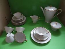 PMR Bavaria Jäger & Co Kaffeeservice 6 Personen Elfenbein mit Goldrand