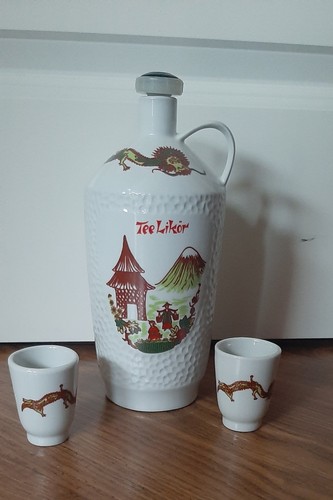 Flasche porzellan teelikör - porzellan,