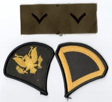 ORIGINAL Abzeichen US Ar my Rank Vietnam Krieg 70er Jahre Unbenutzt für Uniform