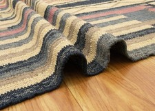 Vintage Teppiche Wolle Jute Kelim Southwest Traditionell Indisch Yoga Matte 3x5