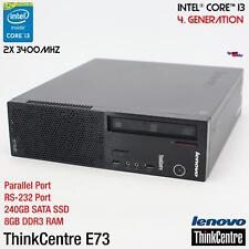 IBM LENOVO THINKCENTRE E73 COMPUTER PC RS-232 PARALLEL LPT WINDOWS 10 240GB SSD