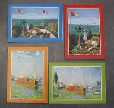 4 x Kunstkarten Claude Monet -