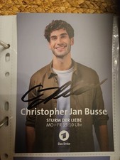 Christopher Busse Sturm der Liebe Autogrammkarte orginal handsigniert