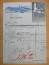 (807) Rechnung Habig Stoffe Herdecke 1939