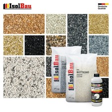 Steinteppich SET Marmorkies 25kg + PU-Bindemittel für 2,5m² Innen & Außen 