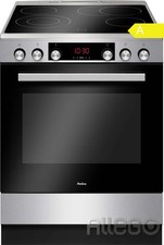 Standherd Elektro 60cm Edelstahl Ceran Umluft Teleskopauszug Timer