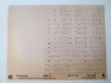 Original BMW Z1 Microfiche