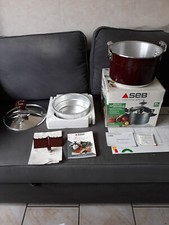 NEUER MINUTENKOCHTOPF SEB ROT 8 LITER MIT BOX