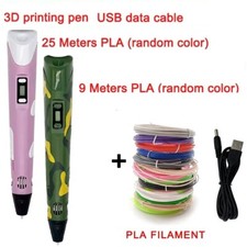 3D Stifte Set 3D-Druck-Stift mit 12 rnd Farben 9m - 25m PLA Filament 3D Pen DIY