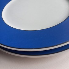 Zwei Platzteller WINTERLING Markleuthen Serie DOPPIO blau 30,7 cm Durchm.  - neu