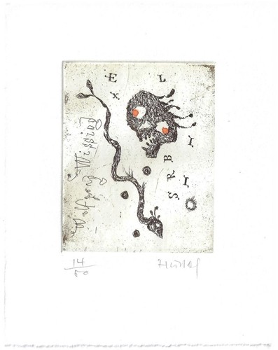 Horst hussel exlibris für - horst,
