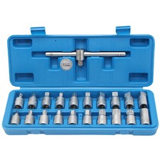 21x öLFILTERSCHLüSSEL VIERKANTSCHLüSSEL STECKSCHLüSSELSATZ öLPUMPE WERKZEUG	