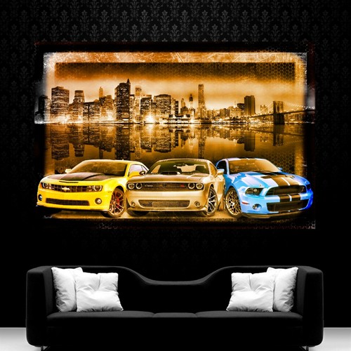 Leinwand bild xxl dodge - leinwand,