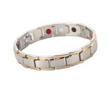 Luxus Armband Edelstahlkette Armkette Silber Gold für Herren Damen Magnetarmband