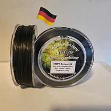 Angelschnur zum Sonderpreis, HMPE 8X eng geflochten/ schwarz/ Ø0,50mm/ TK 51,0kg