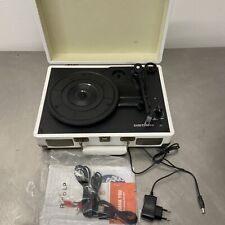 DIGITNOW! Belt-Drive 3-Gang-Portable Stereo-Plattenspieler Lautsprecher weiß