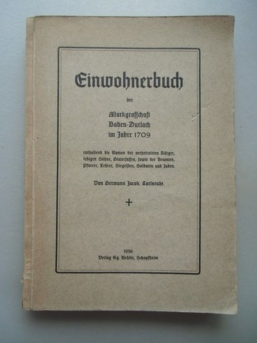 Einwohnerbuch markgrafschaft - einwohnerbuch,