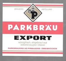 Bieretikett Parkbrauerei AG