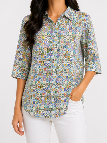 Bluse bunt bm company - l,