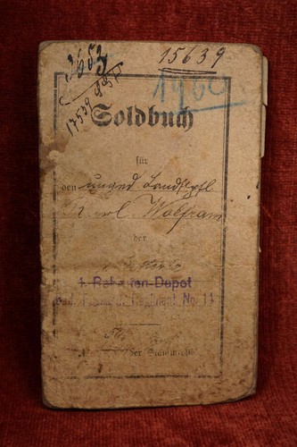 Wwi soldbuch badisches - wwi,