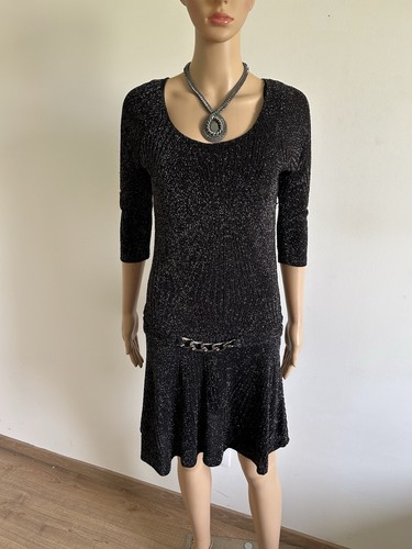 Glitzer kleid kurzarm - glitzer, damen