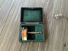 Altes Winkelprisma mit Etui Bronze Vintage Gonioprisma Messprisma