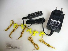 5 Beleuchtungssockel 12V + Steger Netzteil (Trafo) für Modellbahn #S